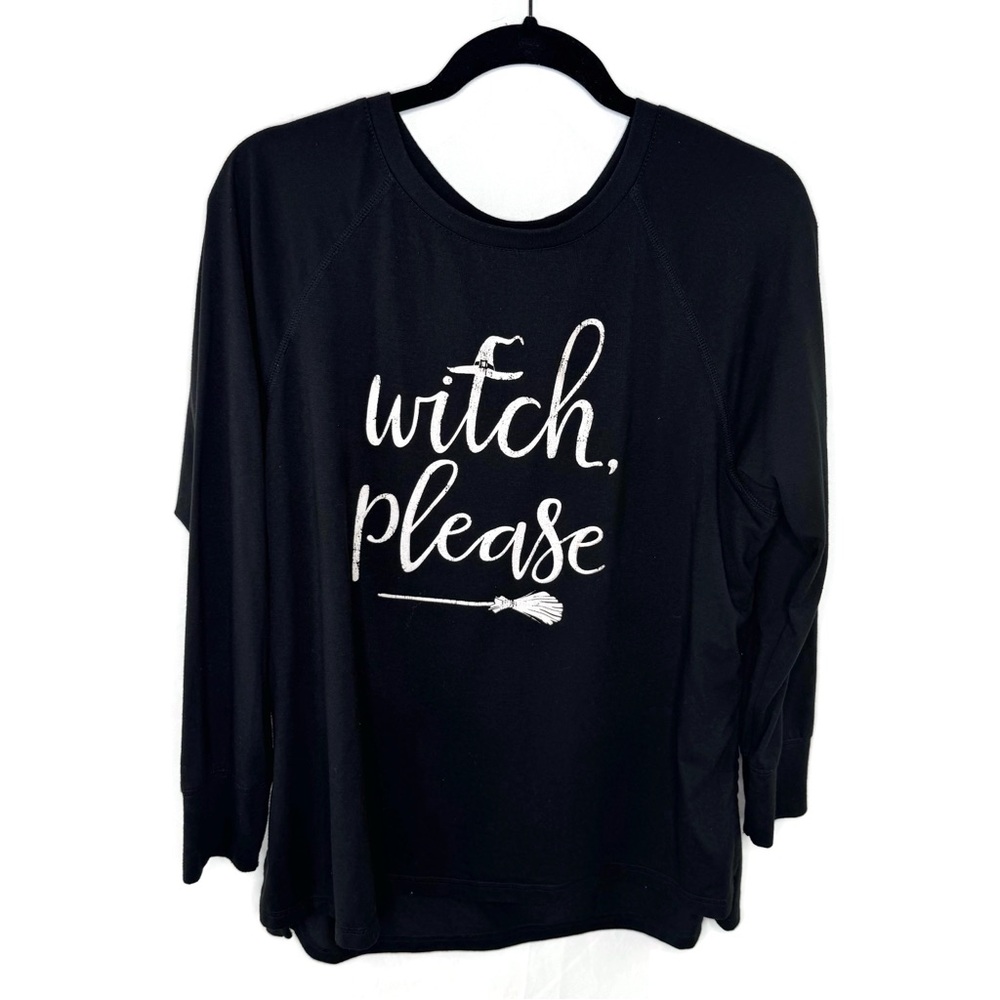 State of Mind Black 'Witch, Please' Long Sleeve Tee Halloween